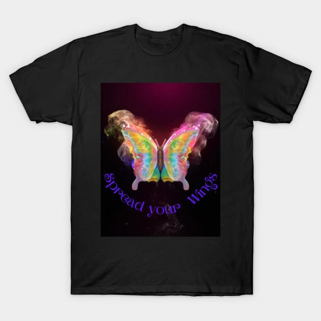 Butterfly Mystic Spread your Wings T-Shirt by MissV